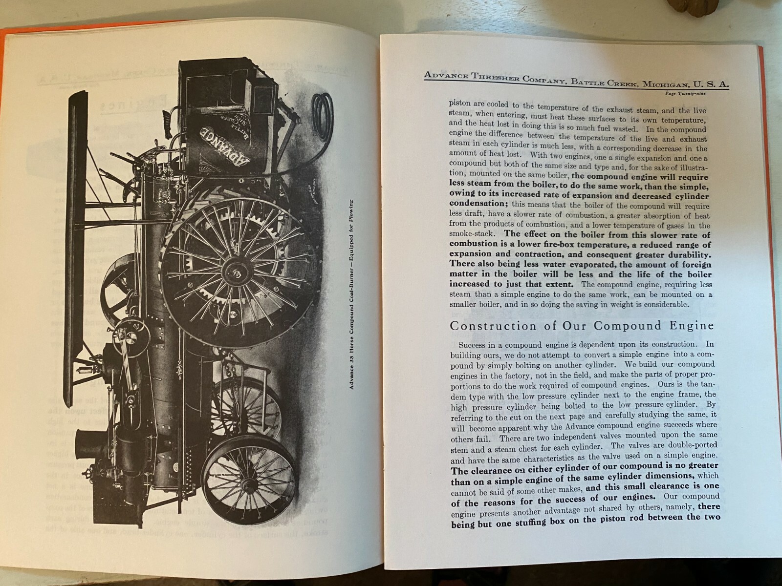 Advance Machinery – Advance Thresher, Co. Book