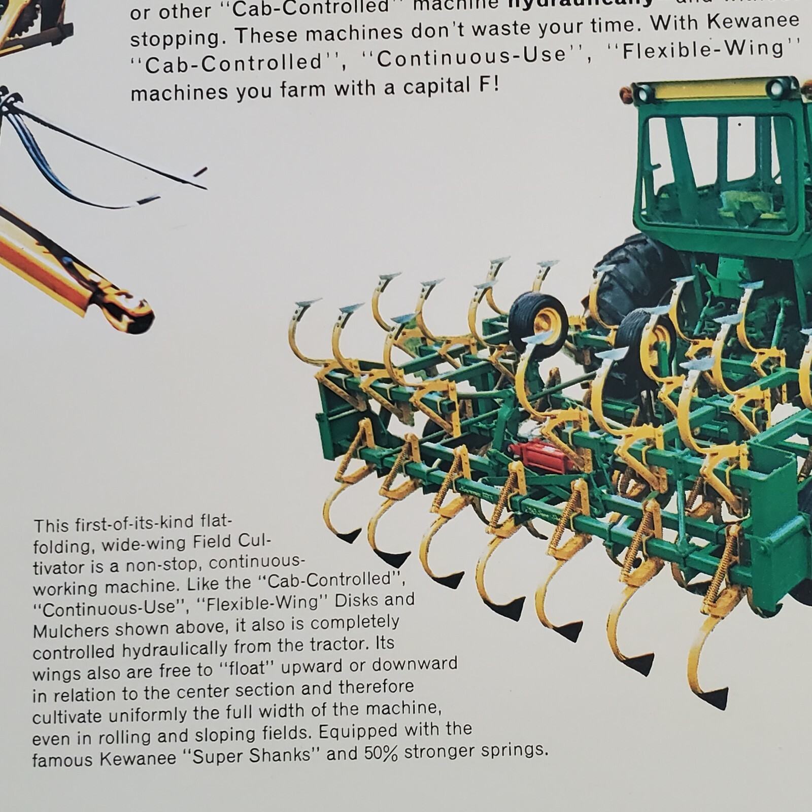 Original 1975 Ad Advertisement Kewanee Farm Tractor Equip Mulchers Cultivators