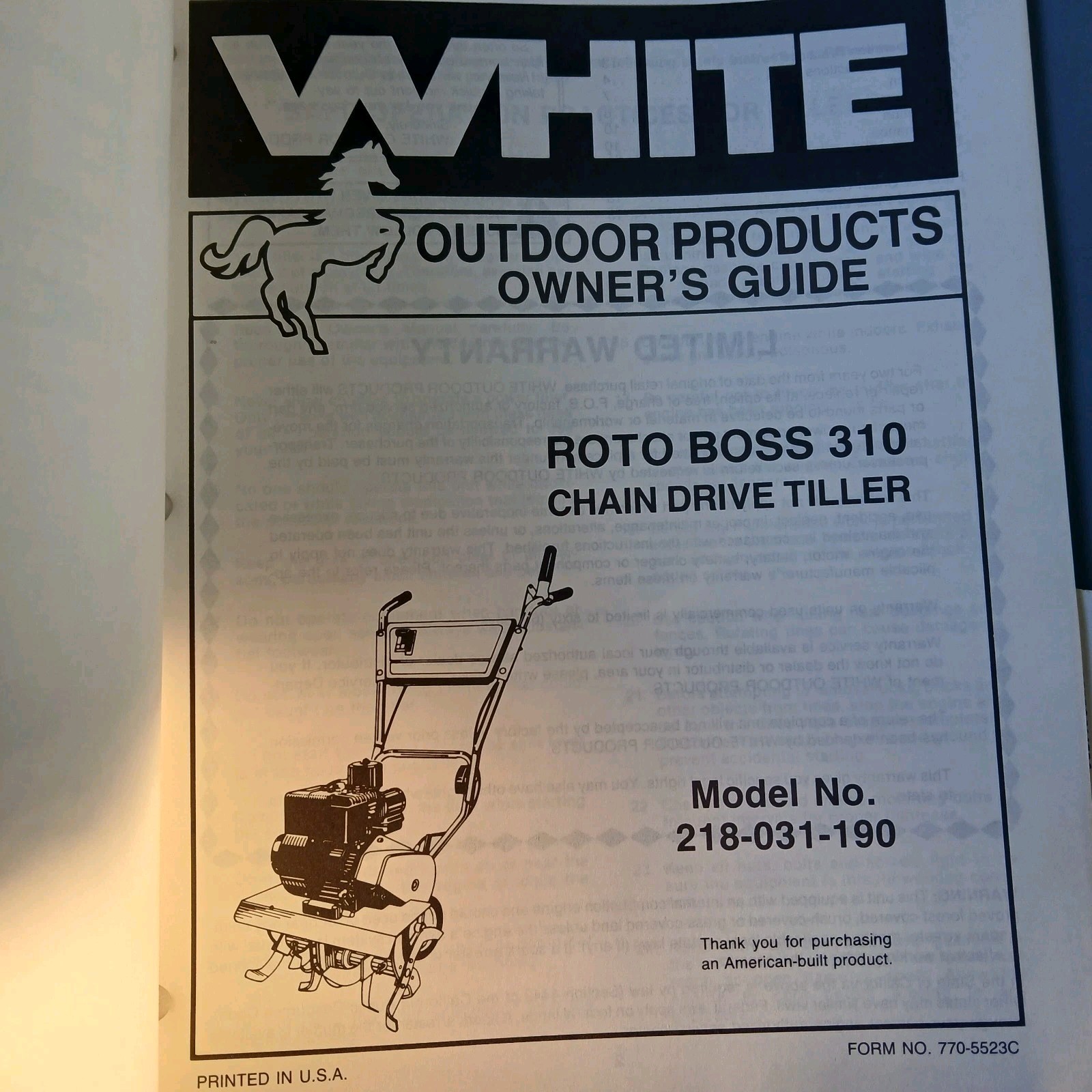 1988 White Outdoor Power Products Parts Catalog Mowers, Edger