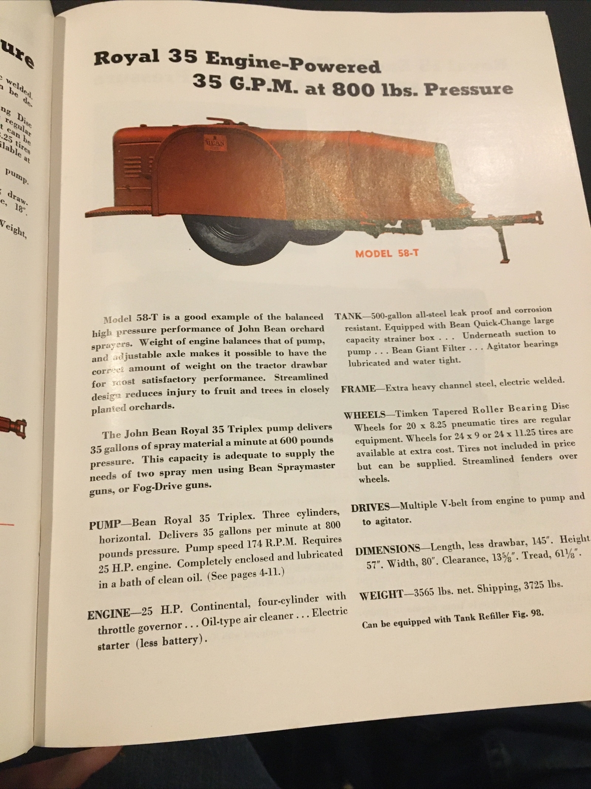 1940s? John Bean Sprayers Catalog Lansing Michigan Very Scarce!!