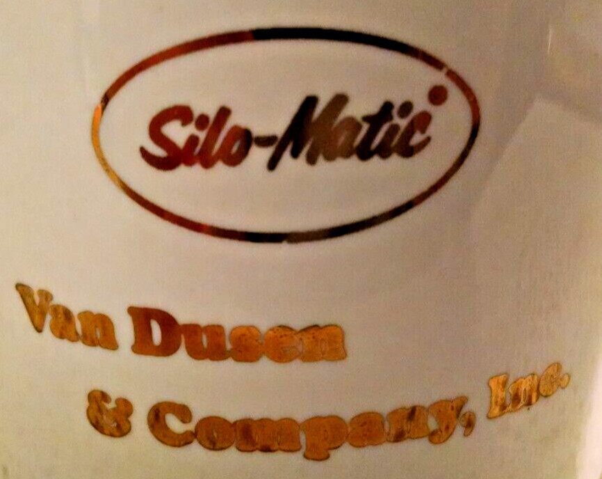 SILO-MATIC MUG VAN DUSEN ARIZONA 1980 INTL SILO CONVENTION GC SHAFER 24K GOLD.