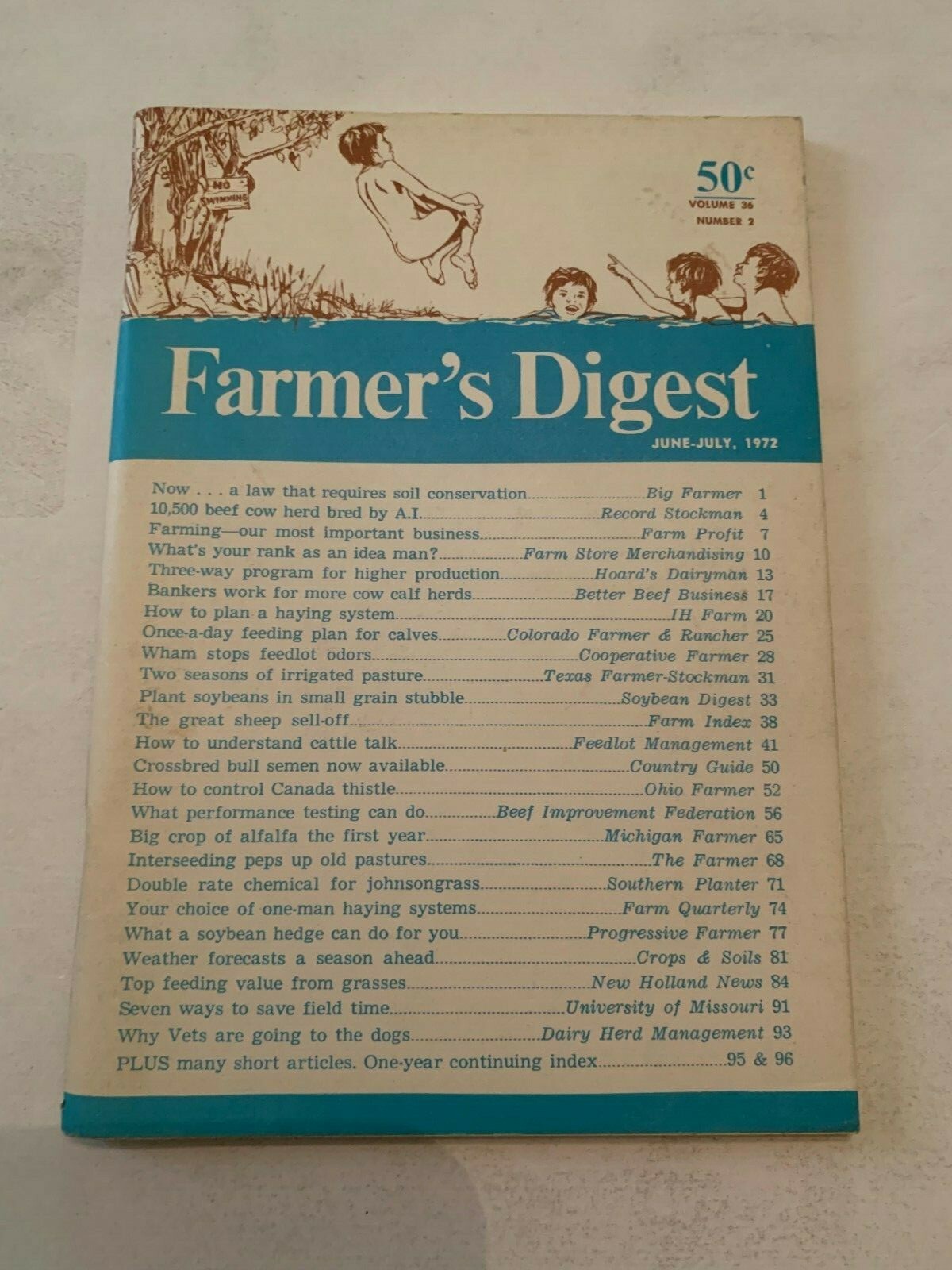 June July 1972 Farmers Digest Magazine Volume 36 Number 2
