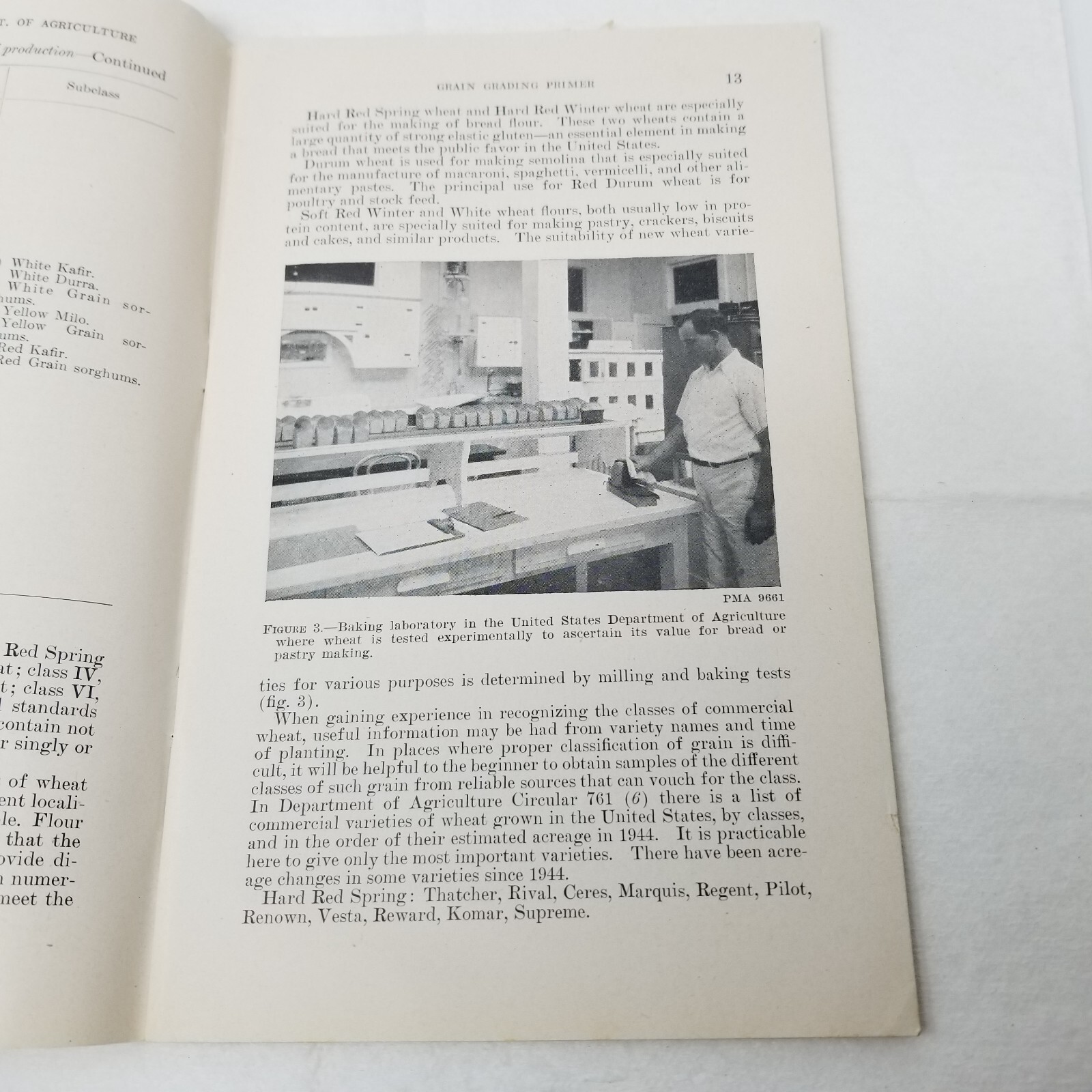 Grain Grading Primer 1948 Farmers&rsquo; Bulletin Booklet 325 USDA Photos Charts