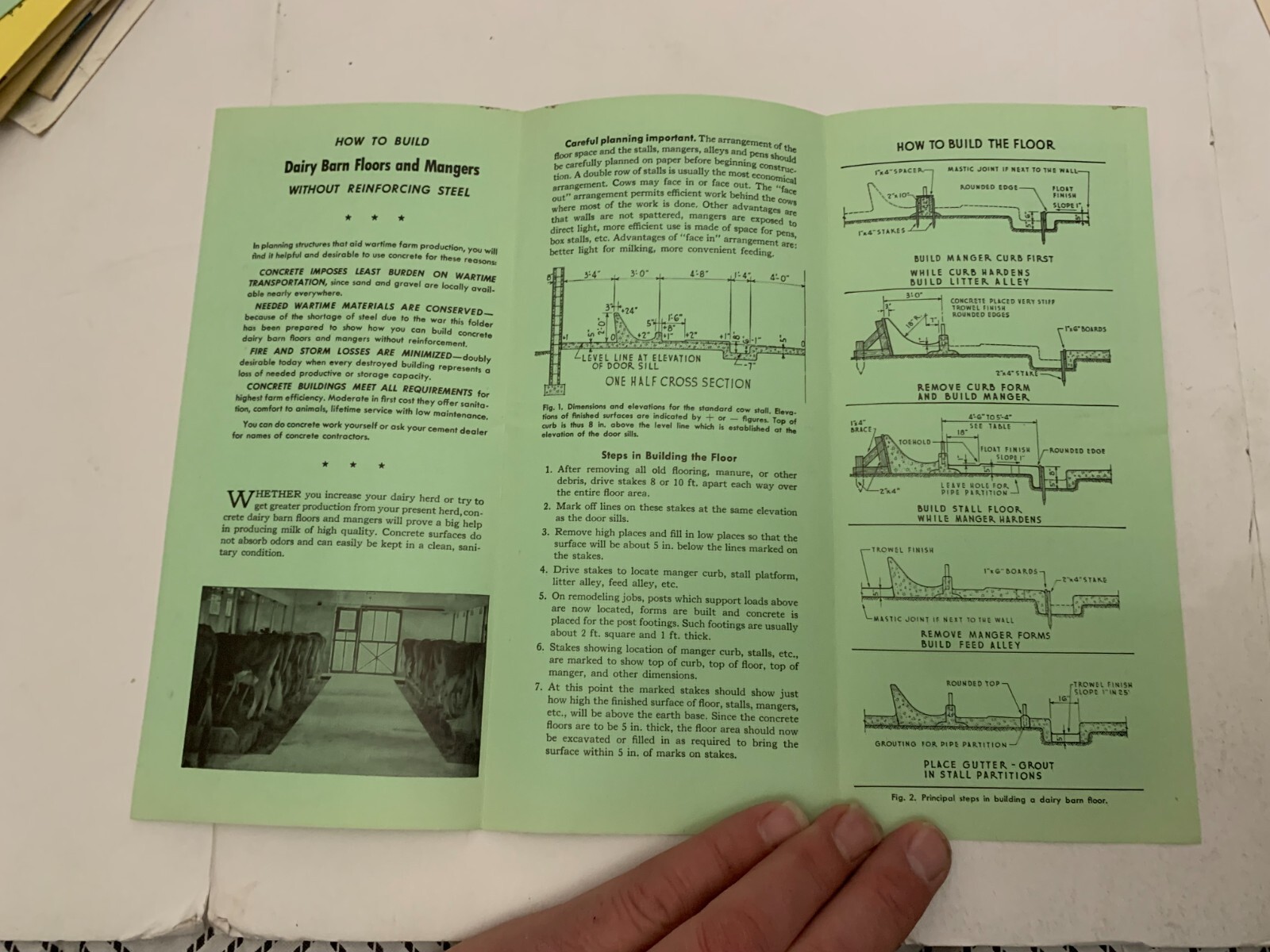 c1940 Portland Cement Co Des Moines Iowa Concrete Dairy Barn Brochure