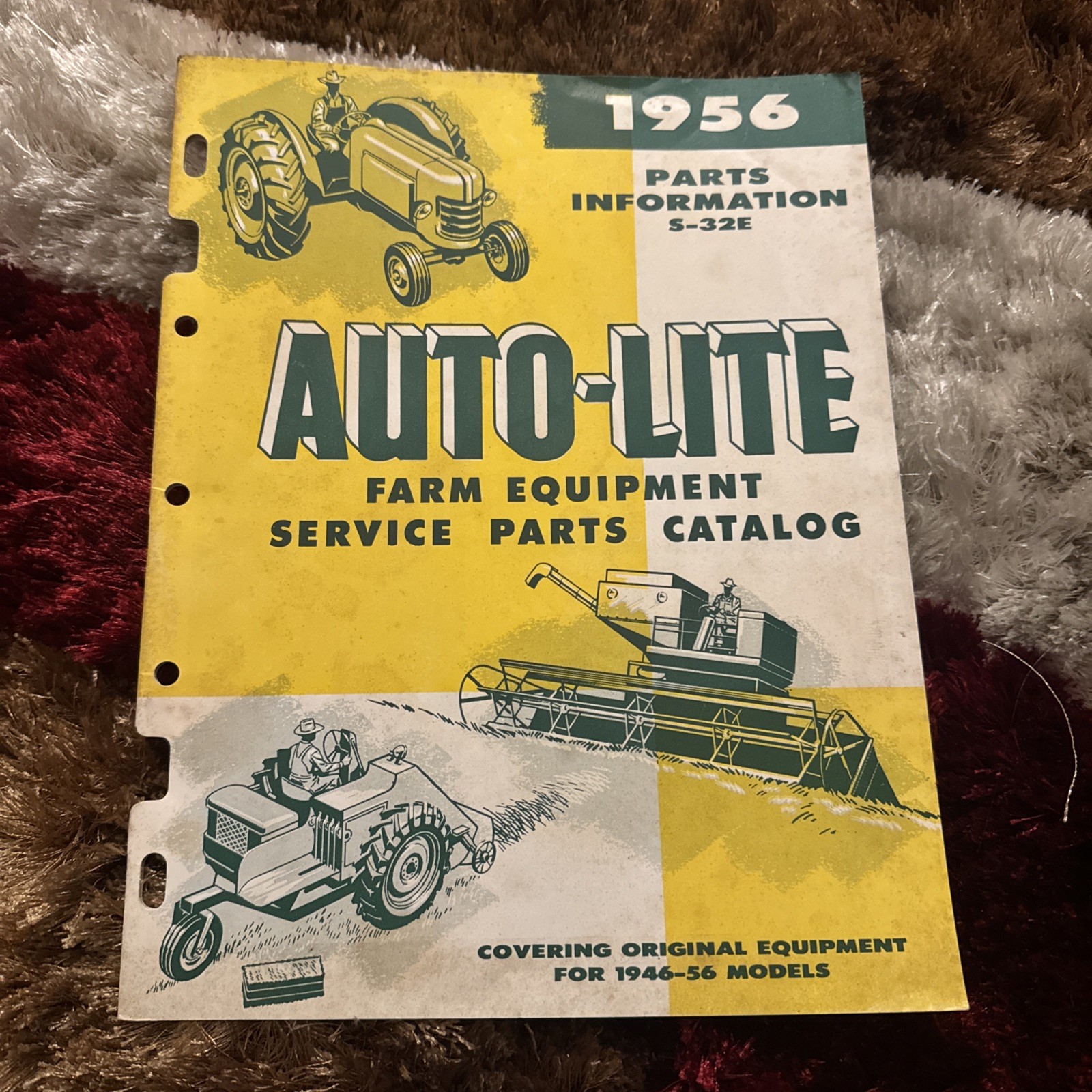 Rare Vintage 1956 Auto-Lite Farm Equipment Parts Catalog Brochure