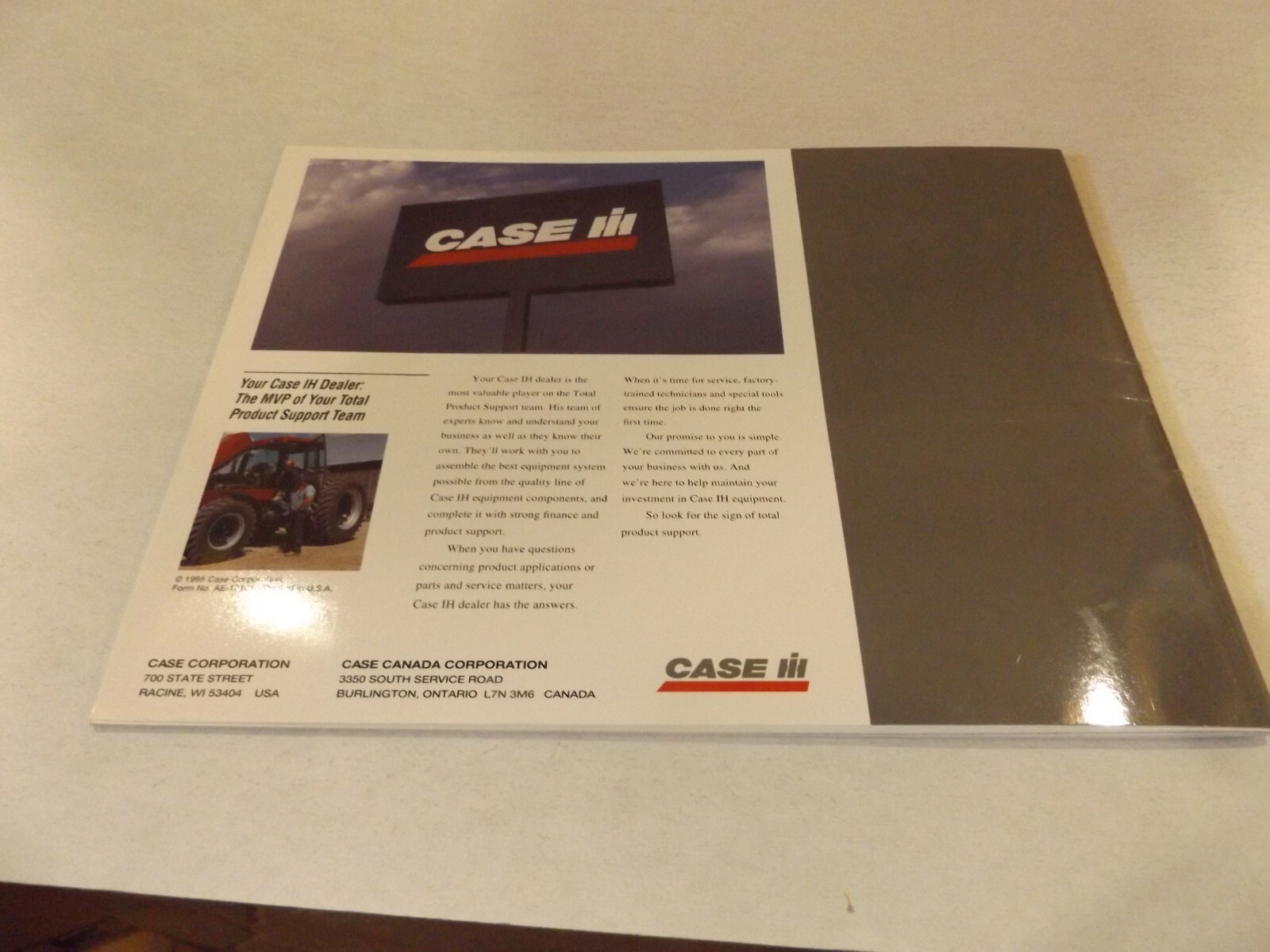1996 CASE IH BUYER&rsquo;S GUIDE , LIT # AE-166076