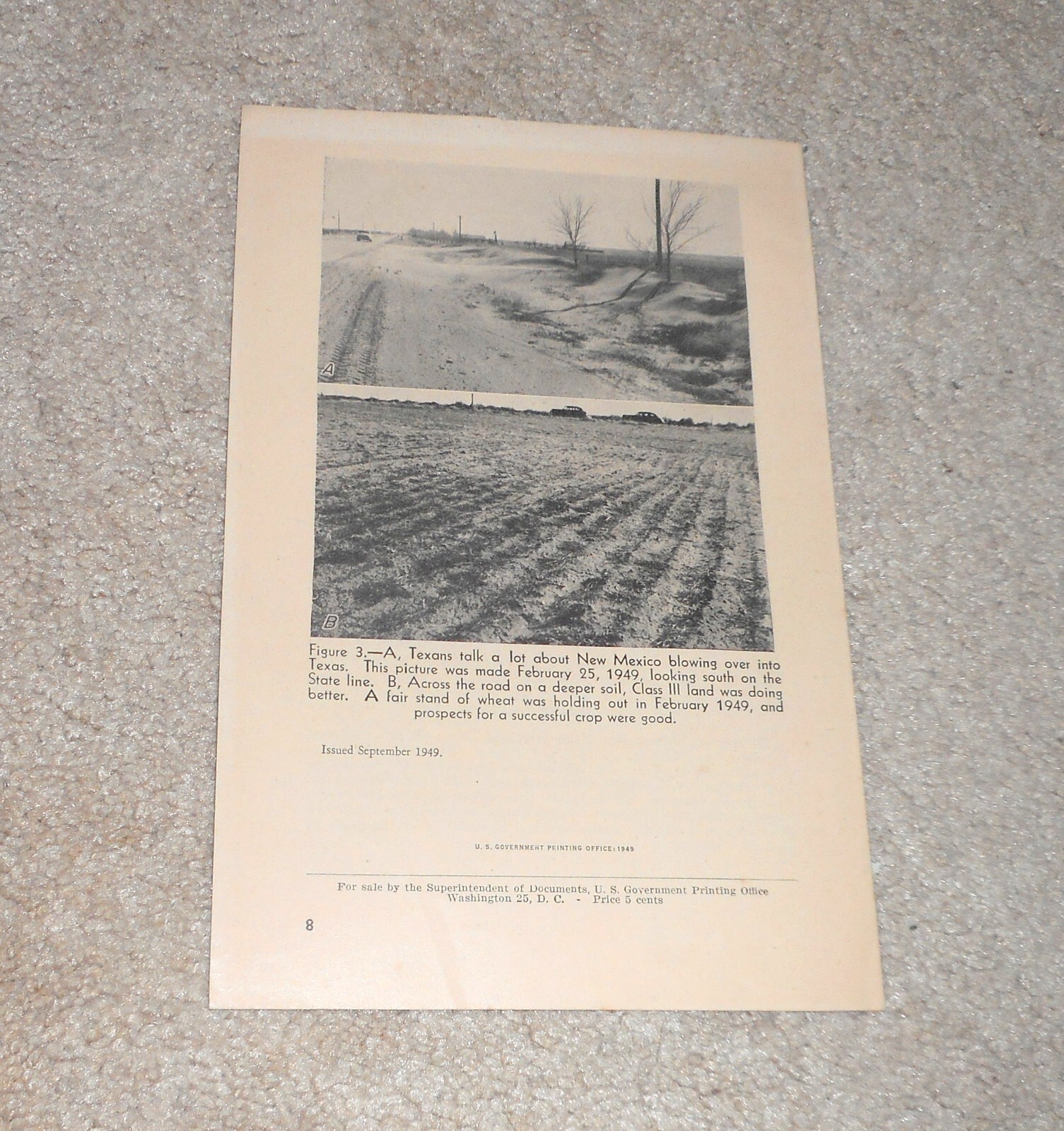 1949 US Department of Agriculture Dust Storms Come From Poorer Lands Brochure