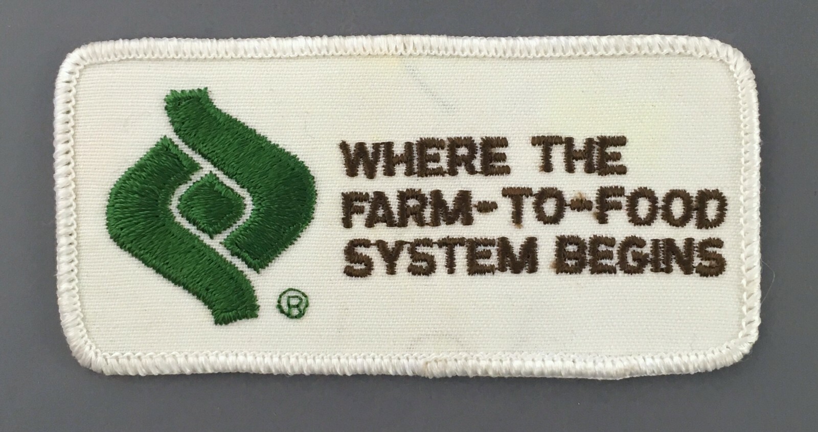 Where Farm To Food System Begins Patch Agriculture Crop Hat Vest Jacket Vintage