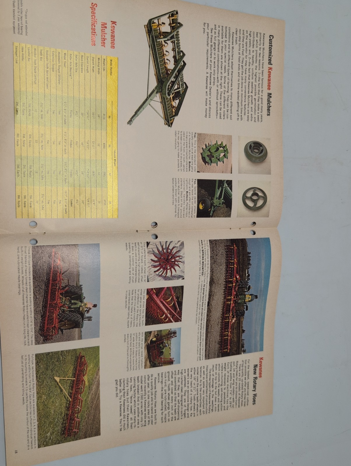 Kewanee Tillage Tools Brochure 24 Pages Good Condition
