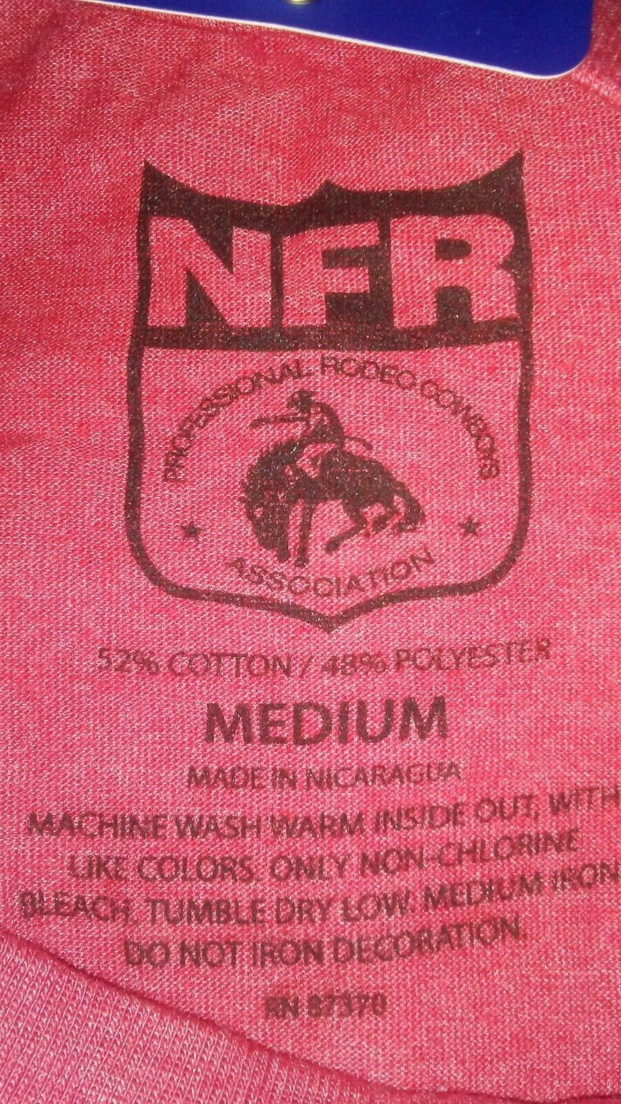Red 2018 National Finals Rodeo 60th Anniversary Las Vegas Women&rsquo;s M T-Shirt NWT