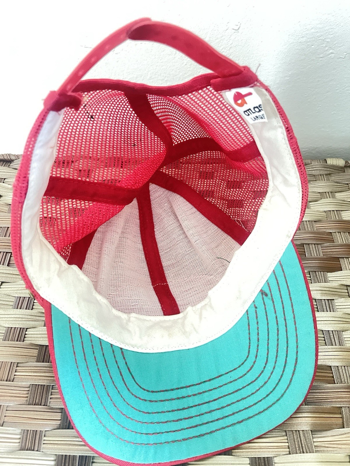 Seneca Foods Corporation Vintage Red Mesh Trucker Hat