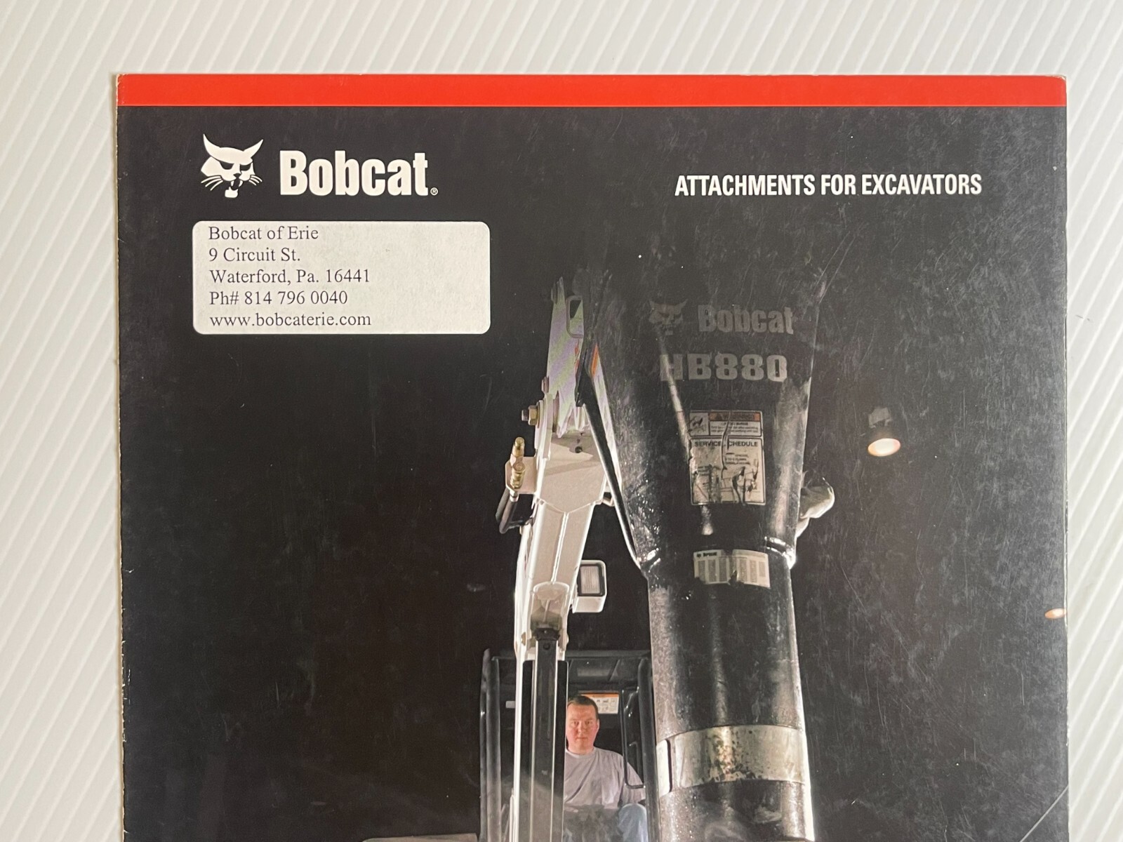 Bobcat Attachments For Excavators Sales Brochure *2000s* (Showroom Book)