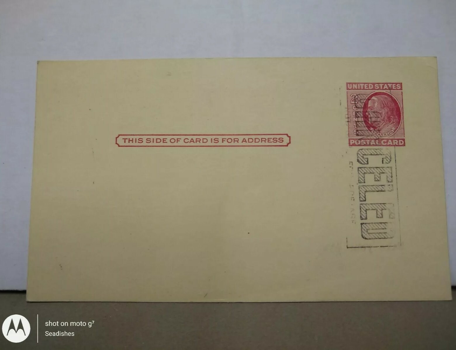 Vintage Corn King Dry Insecticide Cedar Rapids Iowa Ad 2 Cent Franklin Postcard