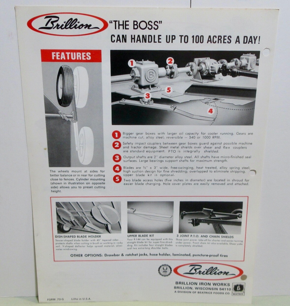Brillion Iron Works Rotary Cutters & Flail Shredders Brochures