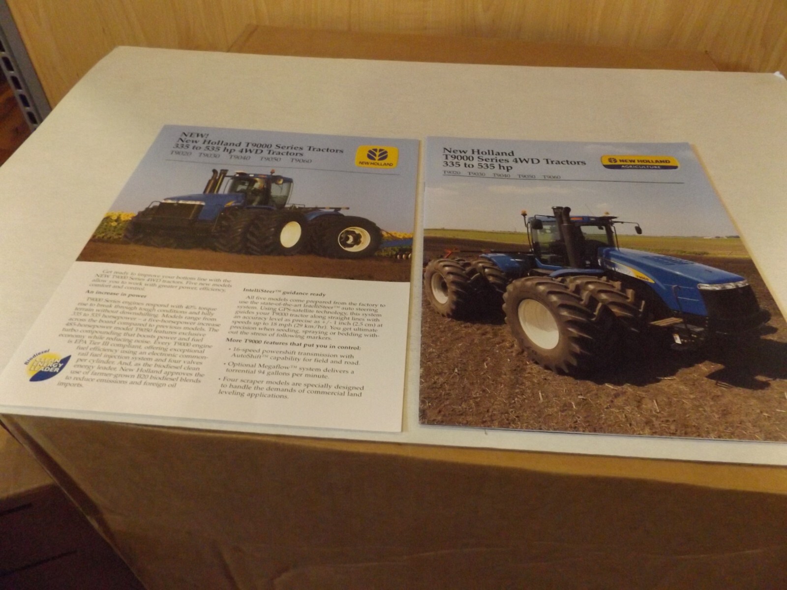 2-pc. NH T9000 SERIES 4WD TRACTORS 335 to 535 hp. LIT # NH5230702, NH5230701