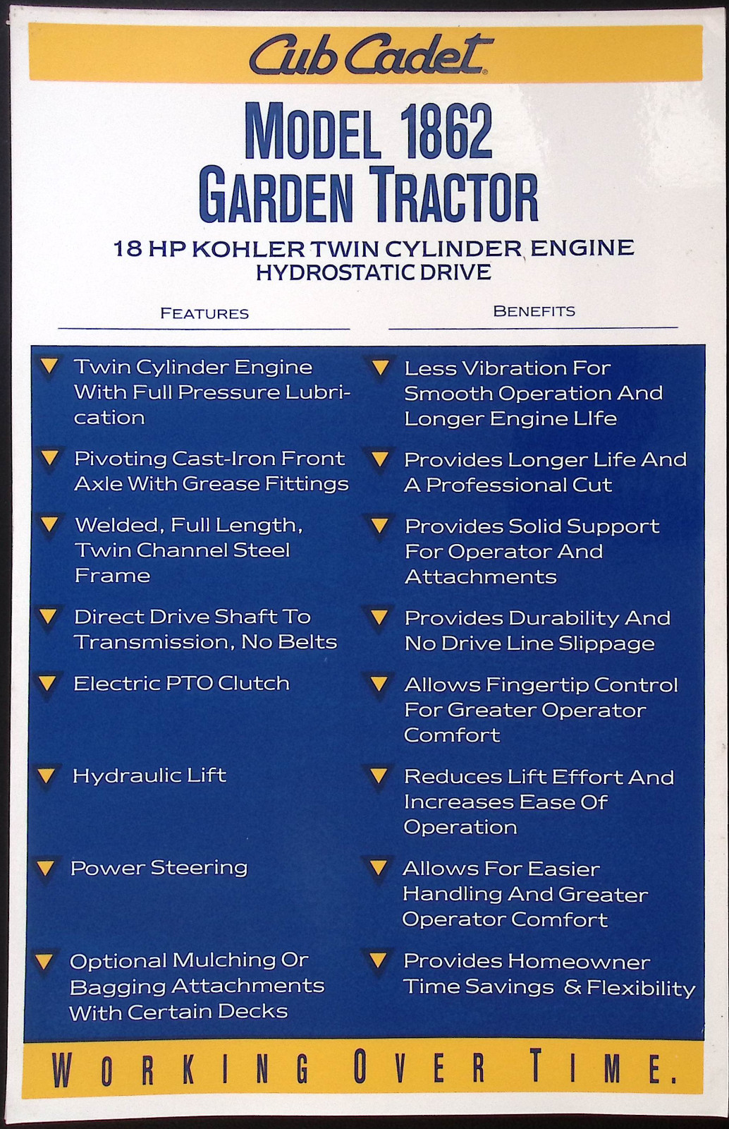 1999 Cub Cadet Dealer sales lot: Dealer Price List, The Big Event price list, Mo