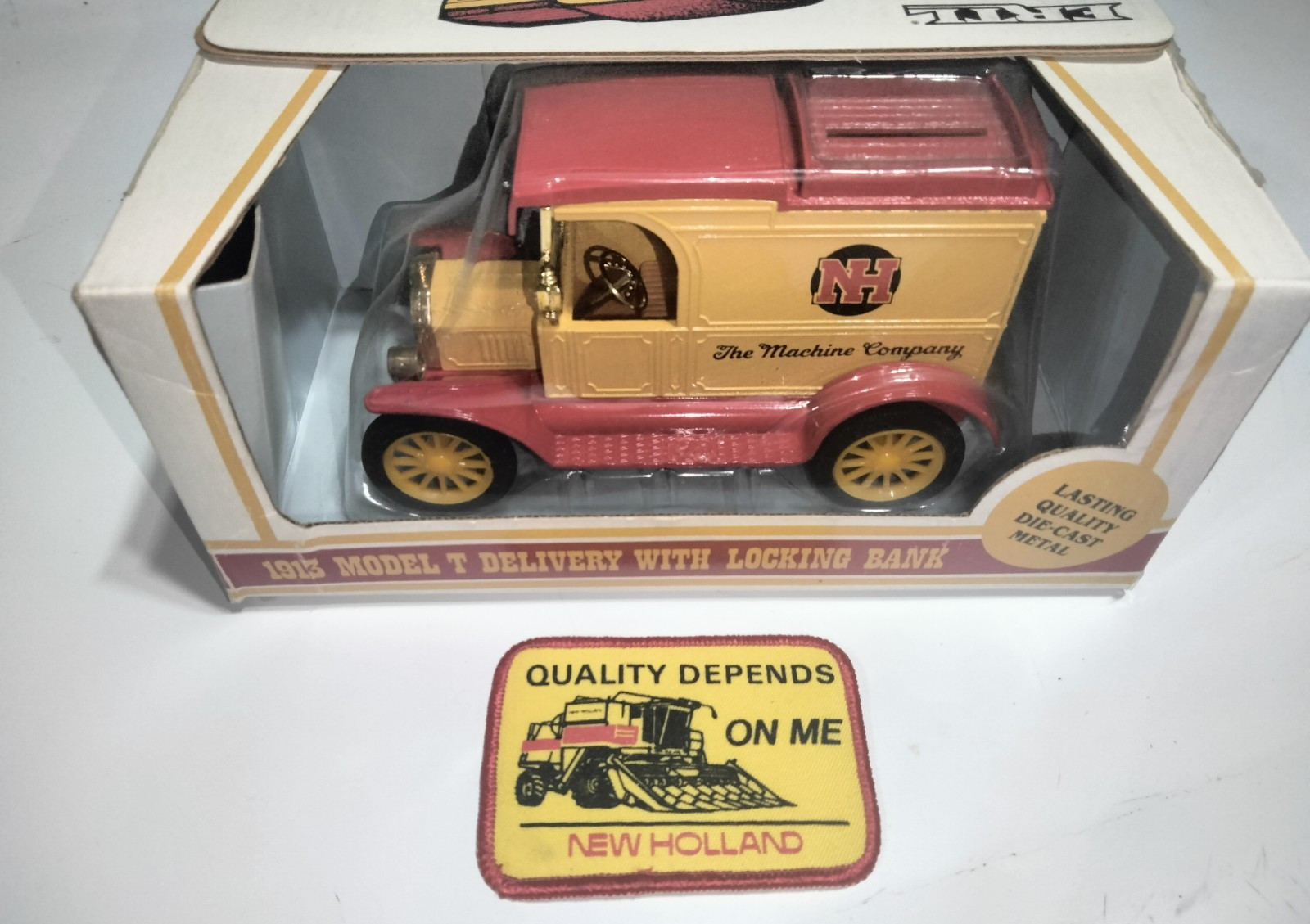 Vintage NOS New Holland Model T Delivery Truck 1/25 Scale Diecast Bank by Ertl