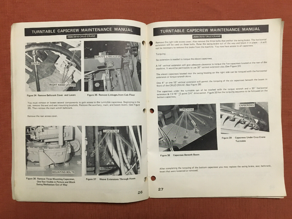 Drott Procedure Manual S406171M1 – Torquing Turntable Bolts for Excavators-1972