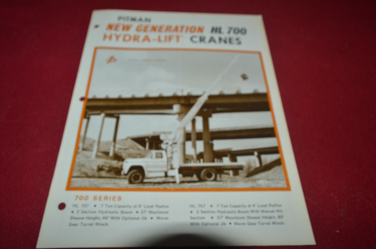 Pitman HL700 Hydra-Lift Crane Brochure FCCA