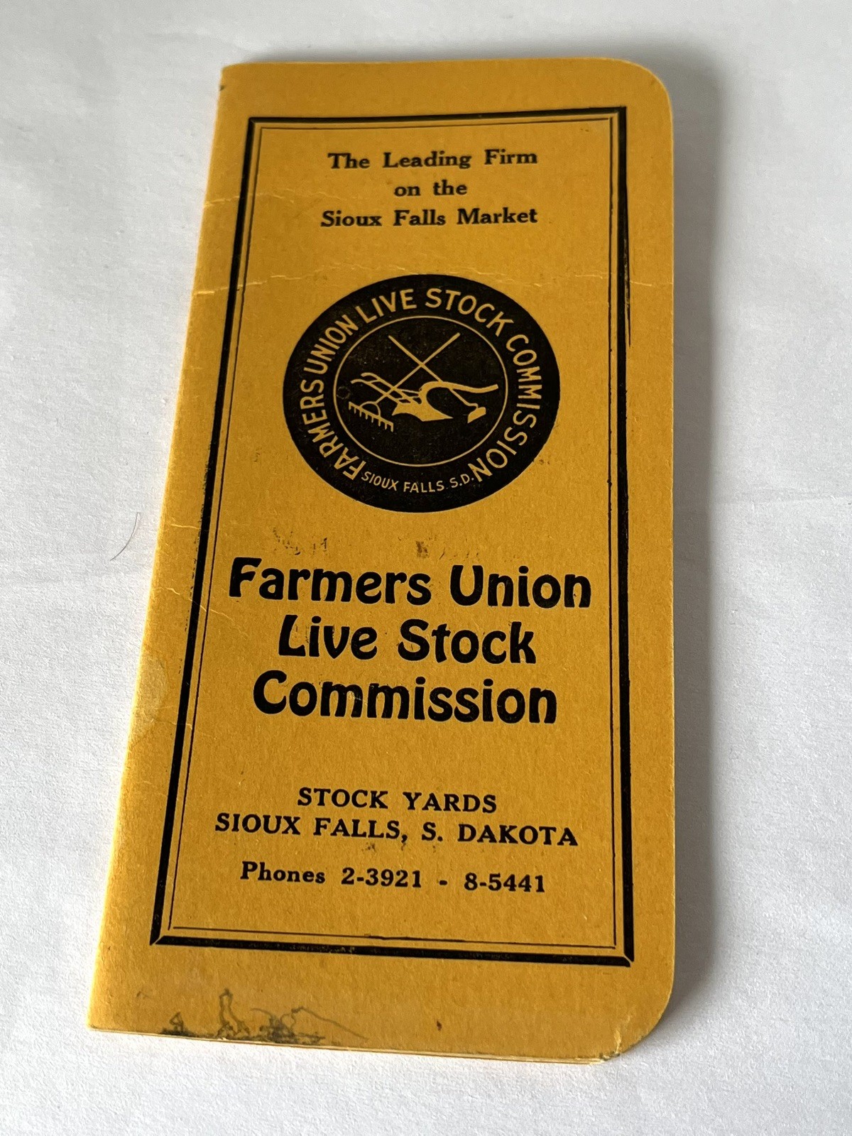 4 Vintage Livestock Commission Note Pads Sioux Falls South Dakota