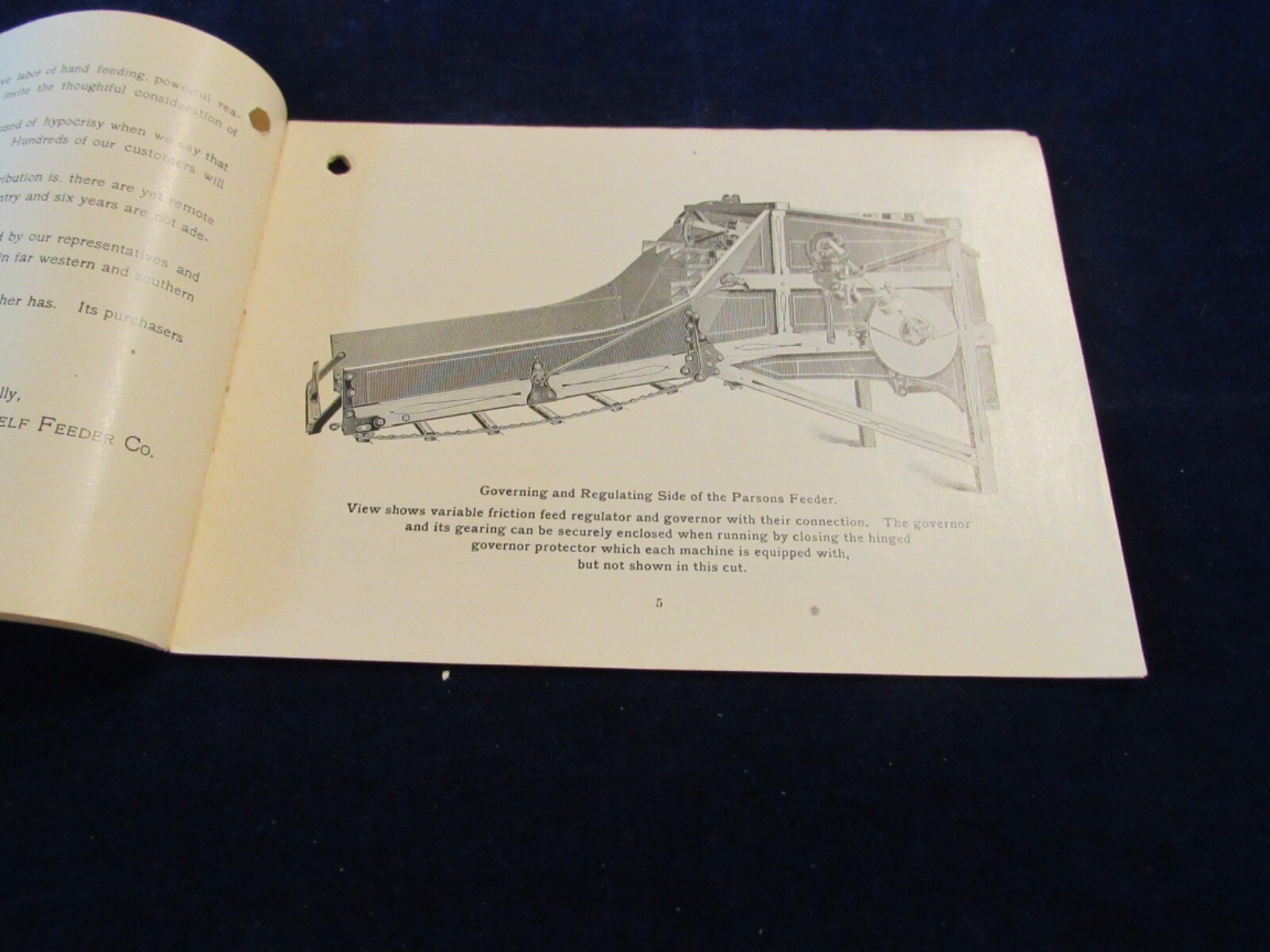 Vtg 1899 Parsons Band Grain Cutter & Self Feeder 32Pg Brochure Newton IA Q1121