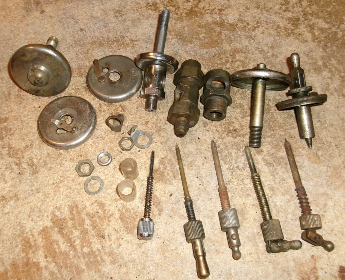 lot of assorted vintage machine oiler parts untested in good shape used
