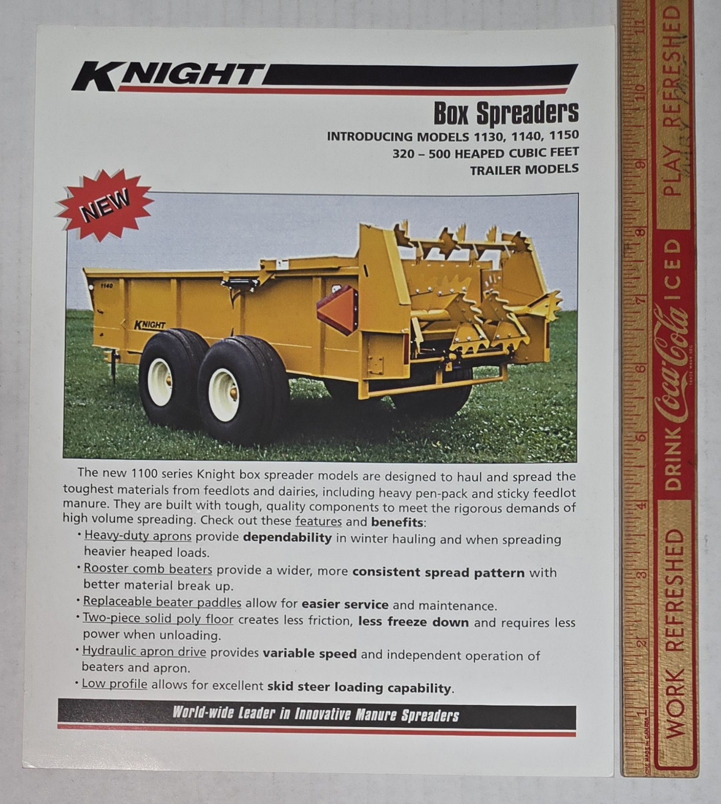 Knight Box Spreaders Vintage Farm Agricultural Advertising Paper