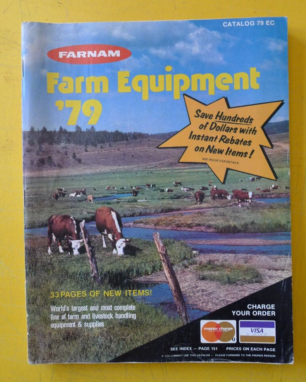 Vintage FARNAM Farm Equipment Catalog 1979 Livestock Ranch 150 Pages