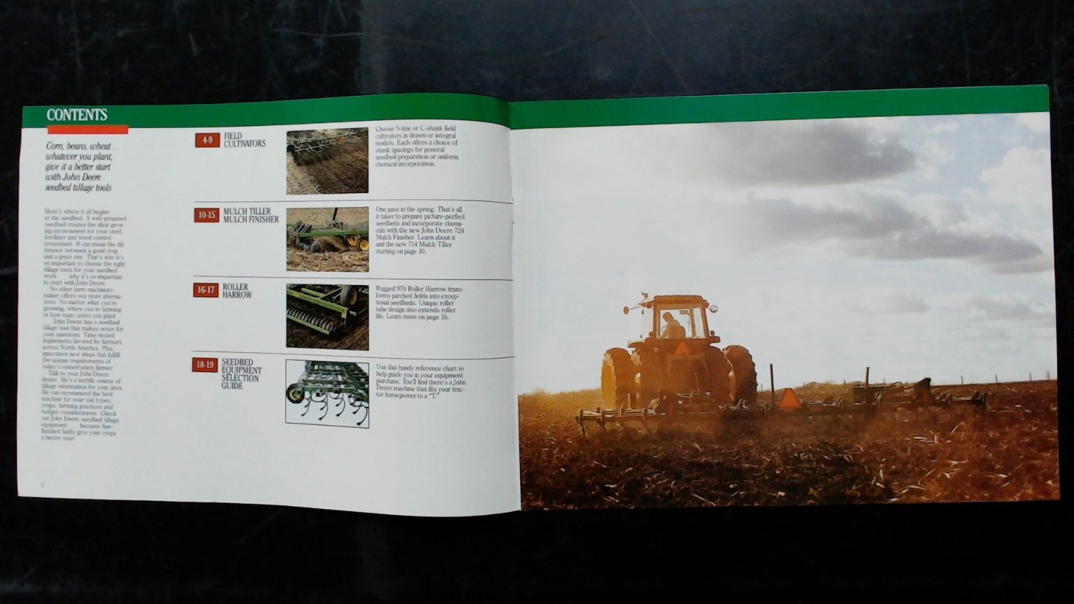 John Deere Brochure Jump Start Your Crops Seedbed Tillage Equipment