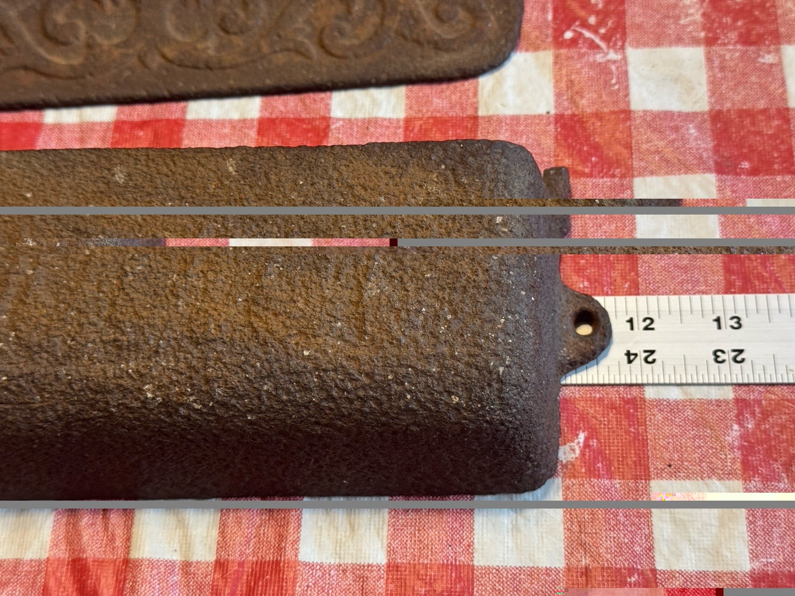 Vintage Cast Iron Hinged Tool Box Dowagiac 11-3/4” Lg Intact