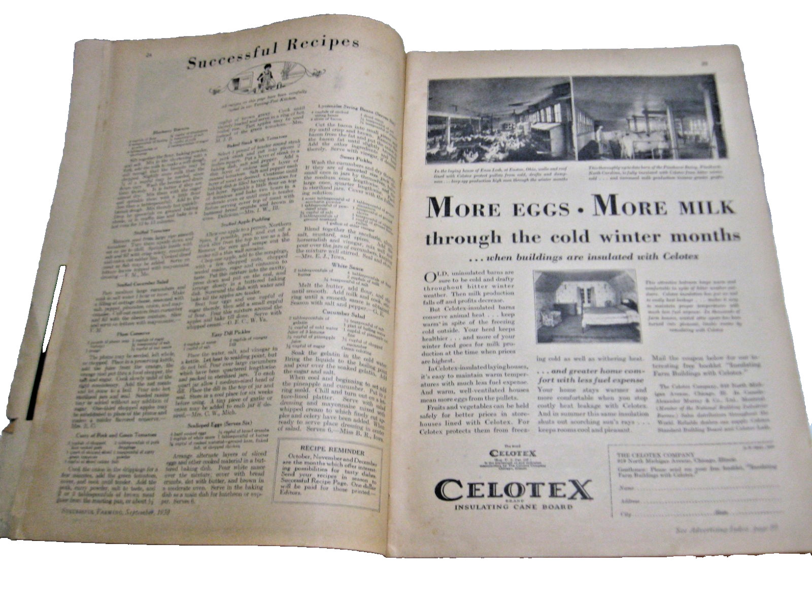 SUCCESSFUL FARMING Dec 1924 Sept 1930 & Renewal Model A IH Mobiloil Buick