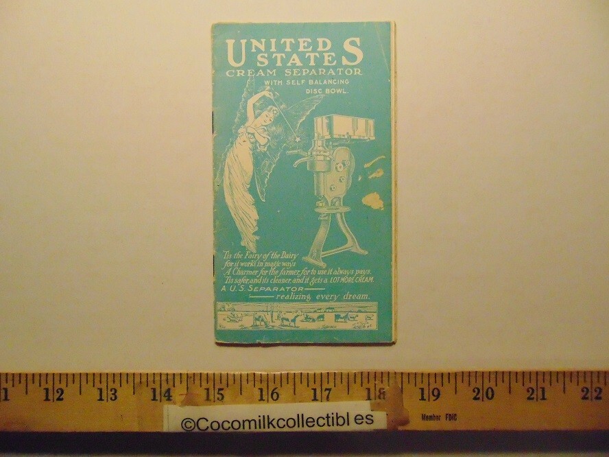 Vintage Vermont Farm Machine CO U.S Cream Separator Brochure Bellows Falls VT