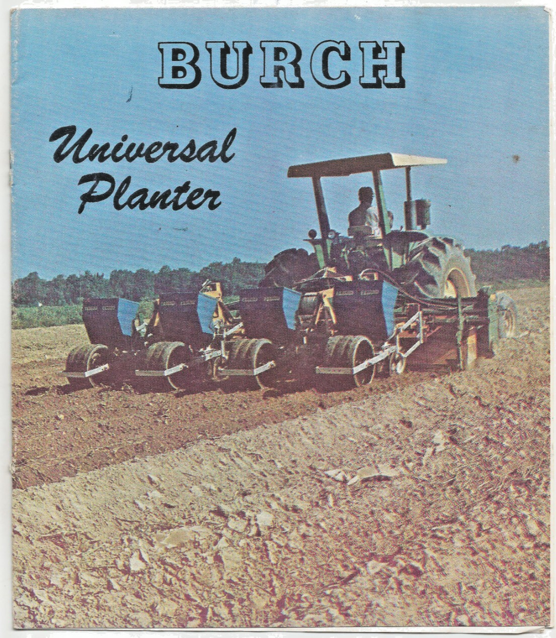 Original Burch Sales Brochure Universal Planter Sales Brochure From # UP273