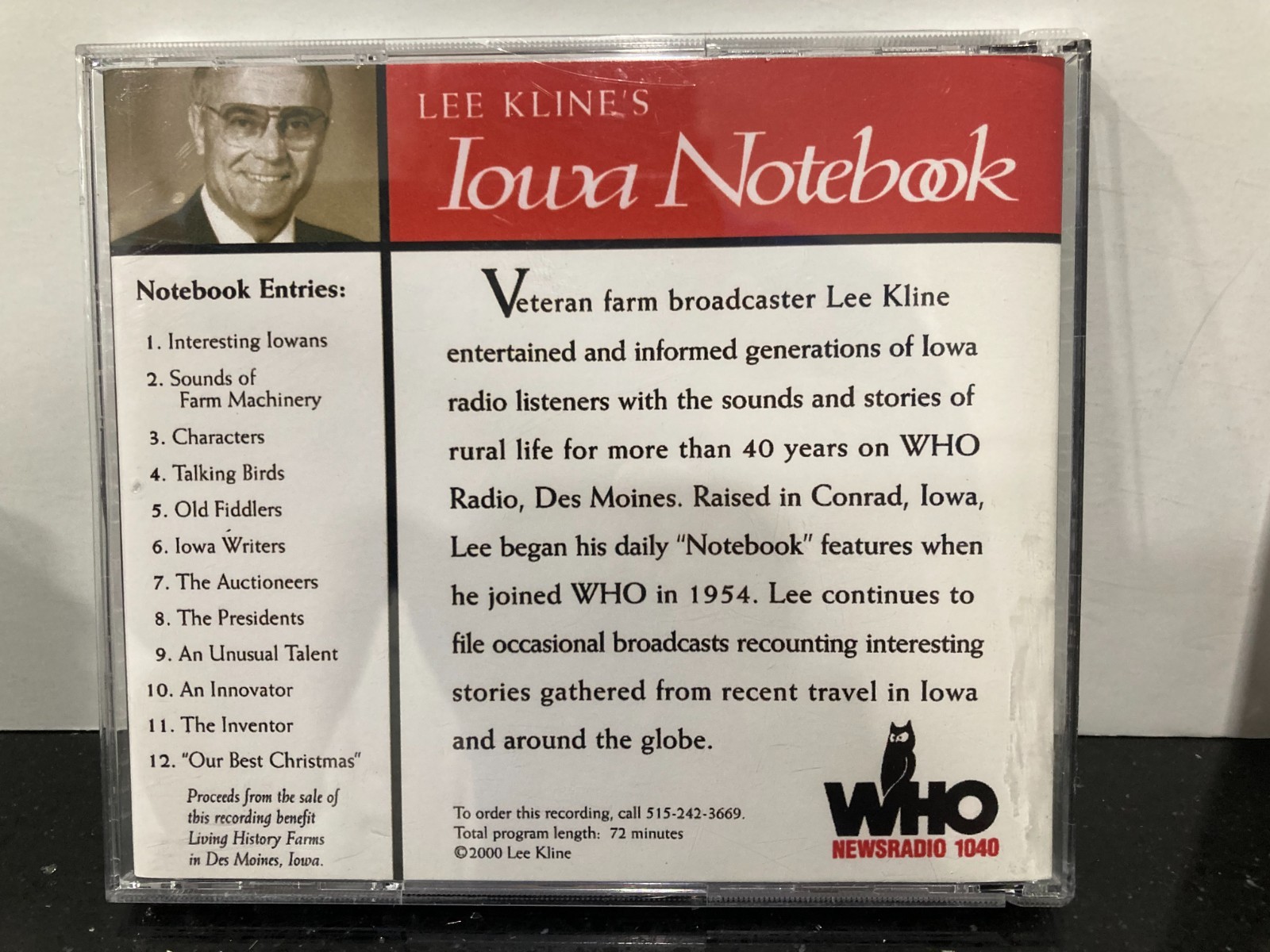 Set of 3 Lee Kline&rsquo;s Iowa Notebook CD&rsquo;s