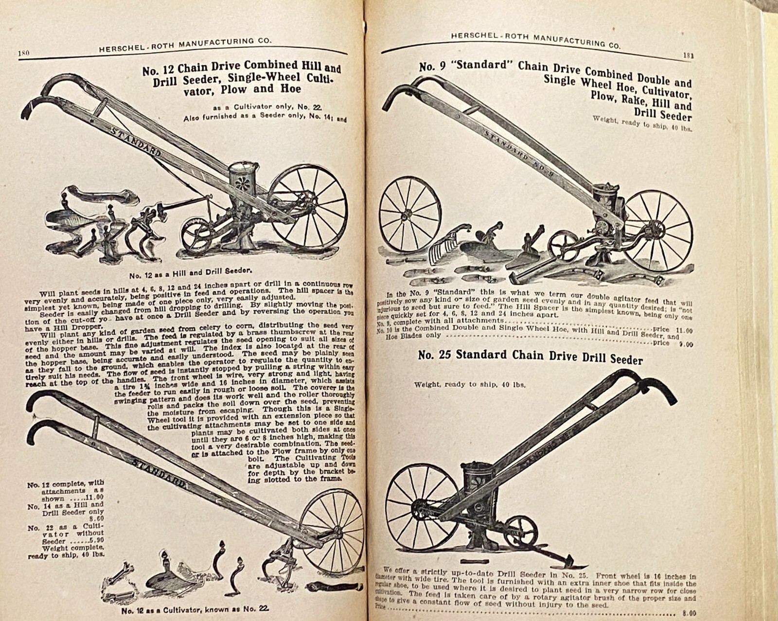 Rare 1914 Herschel-Roth Manufacturing Co. Catalog No. 1 Farm Implements Supplies