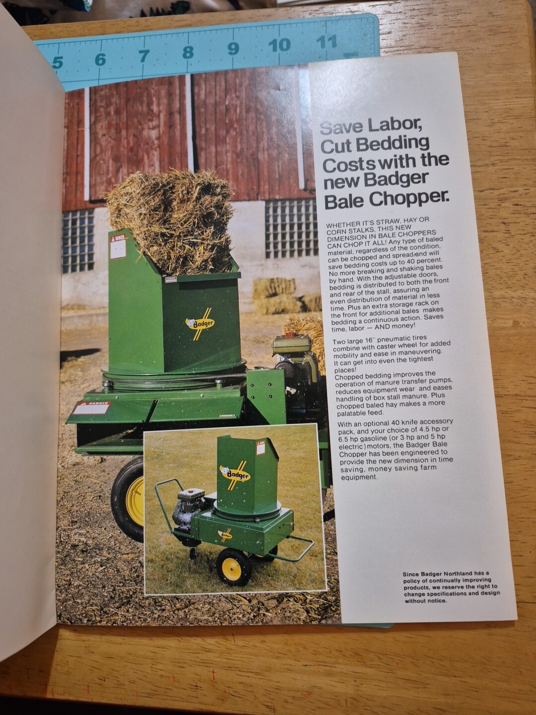 1980&rsquo;s? BADGER Northland Manure Handling Systems Brochure 14 Pages