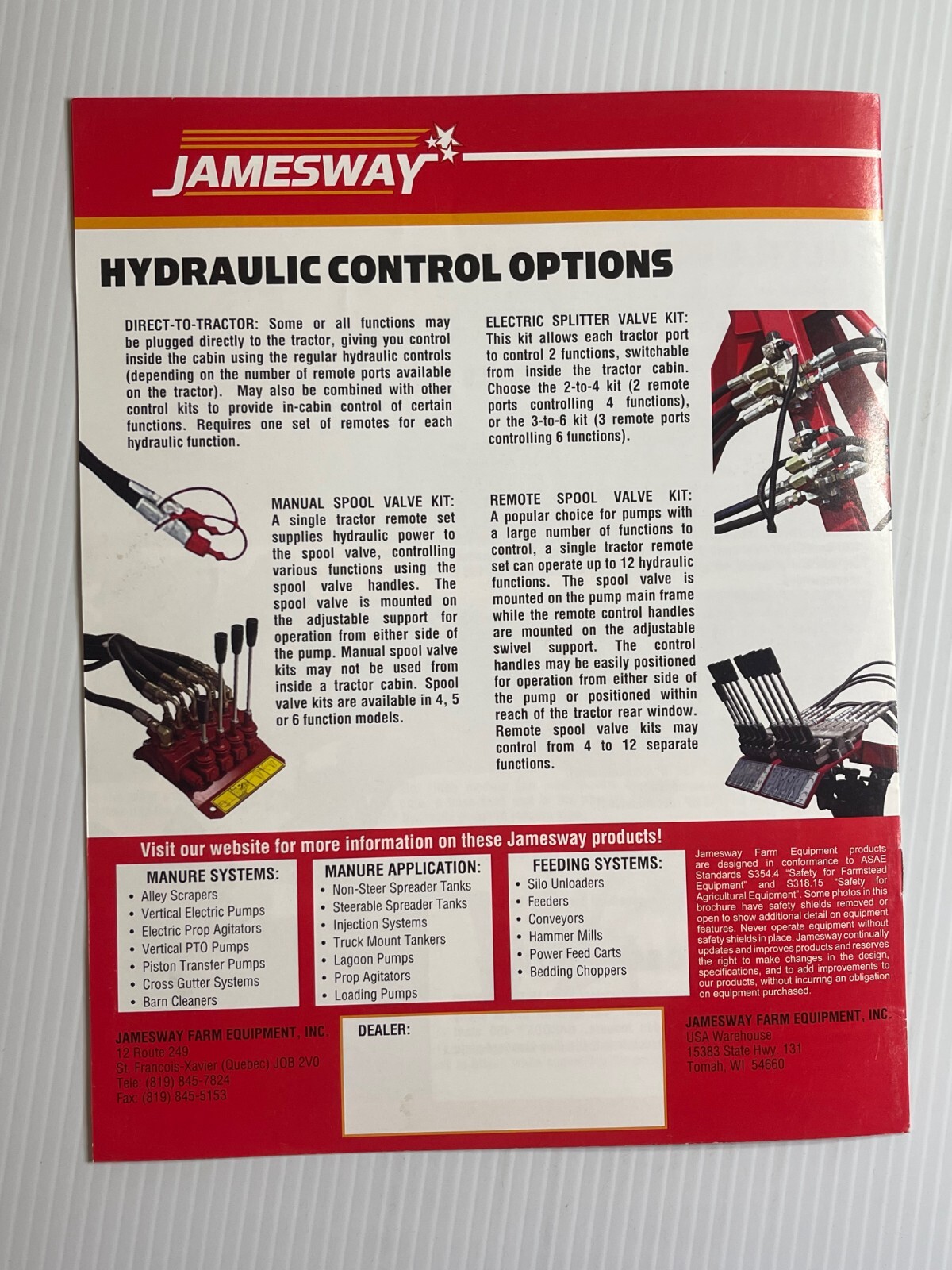 Jamesway Pumpeller Lagoon Pump Sales Brochure 2000s (Showroom Sales Book)