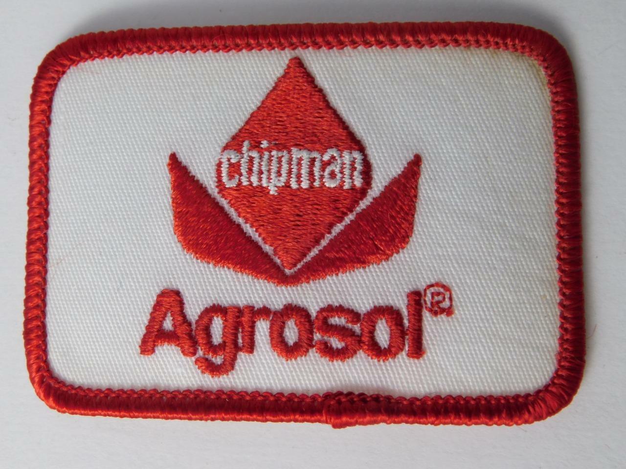 CHIPMAN AGROSOL VINTAGE HAT JACKET PATCH AGRICULTURE FARM ADVERTISING BADGE
