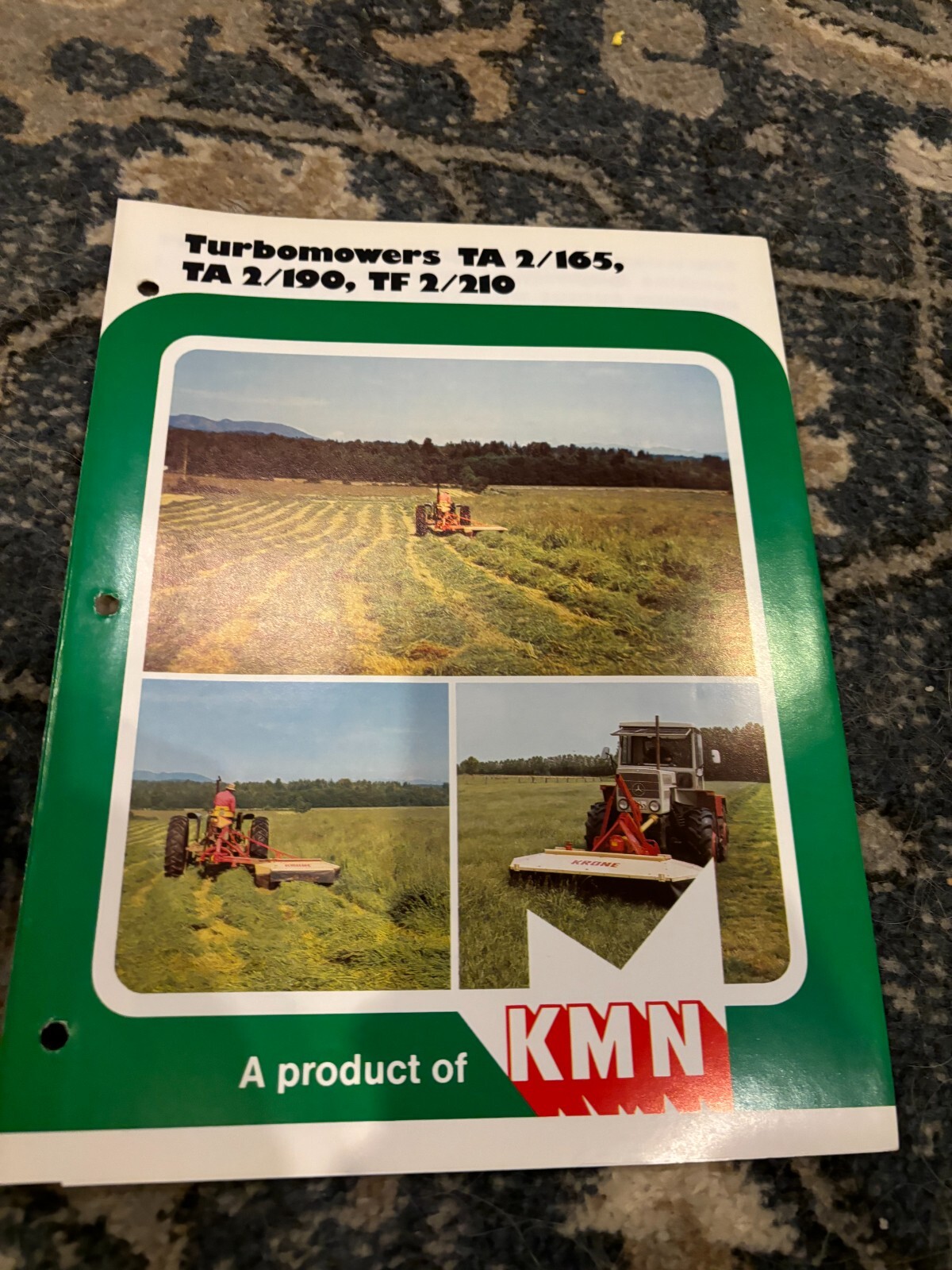 KMN Krone Turbomowers TA 2/165 TA 2/190 TF 2/210 Brochure FCCA24