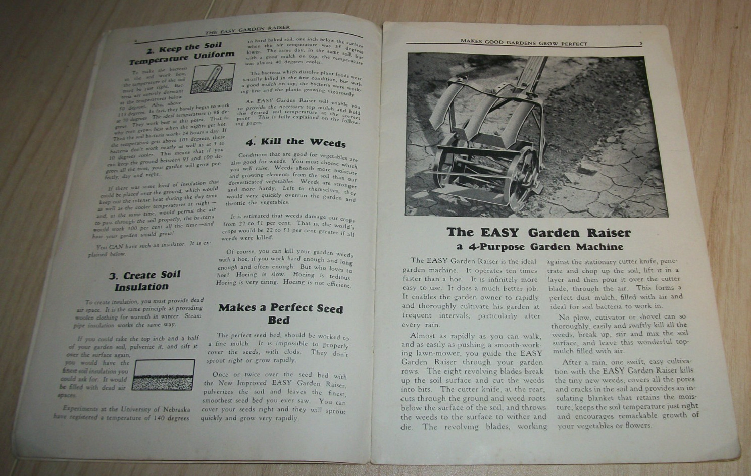 VINTAGE 30s-40s BETTER GARDENING BROCHURE EASY MFG. CO. LINCOLN NEBRASKA 19 PAGE