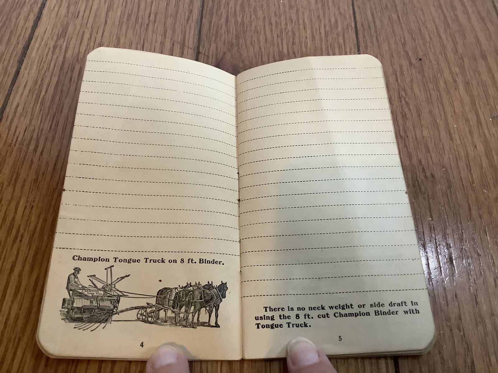 Vintage Champion Harvesters Advertising Notebook 1904