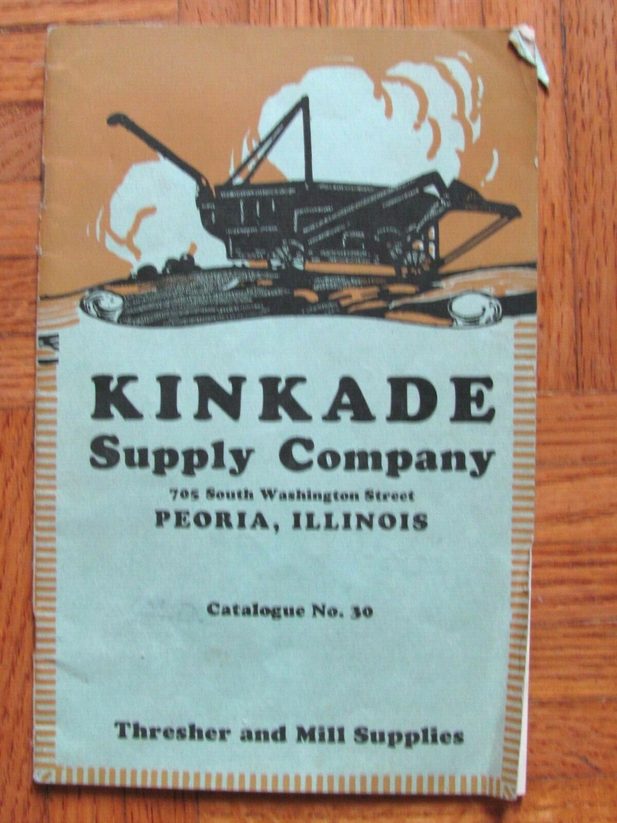 1930 FARM SALE CATALOG KINKADE SUPPLY CO PEORIA,IL TRESHER & MILL SUPPLIES