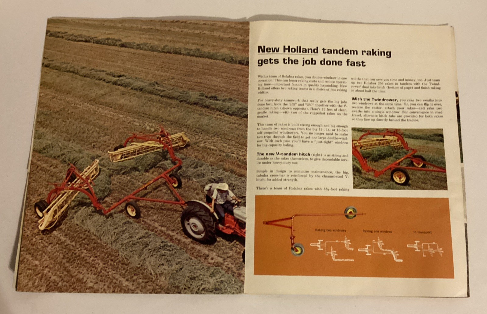 1968 New Holland Sperry Rand Rolabar Rakes Dealer Brochure Advertising
