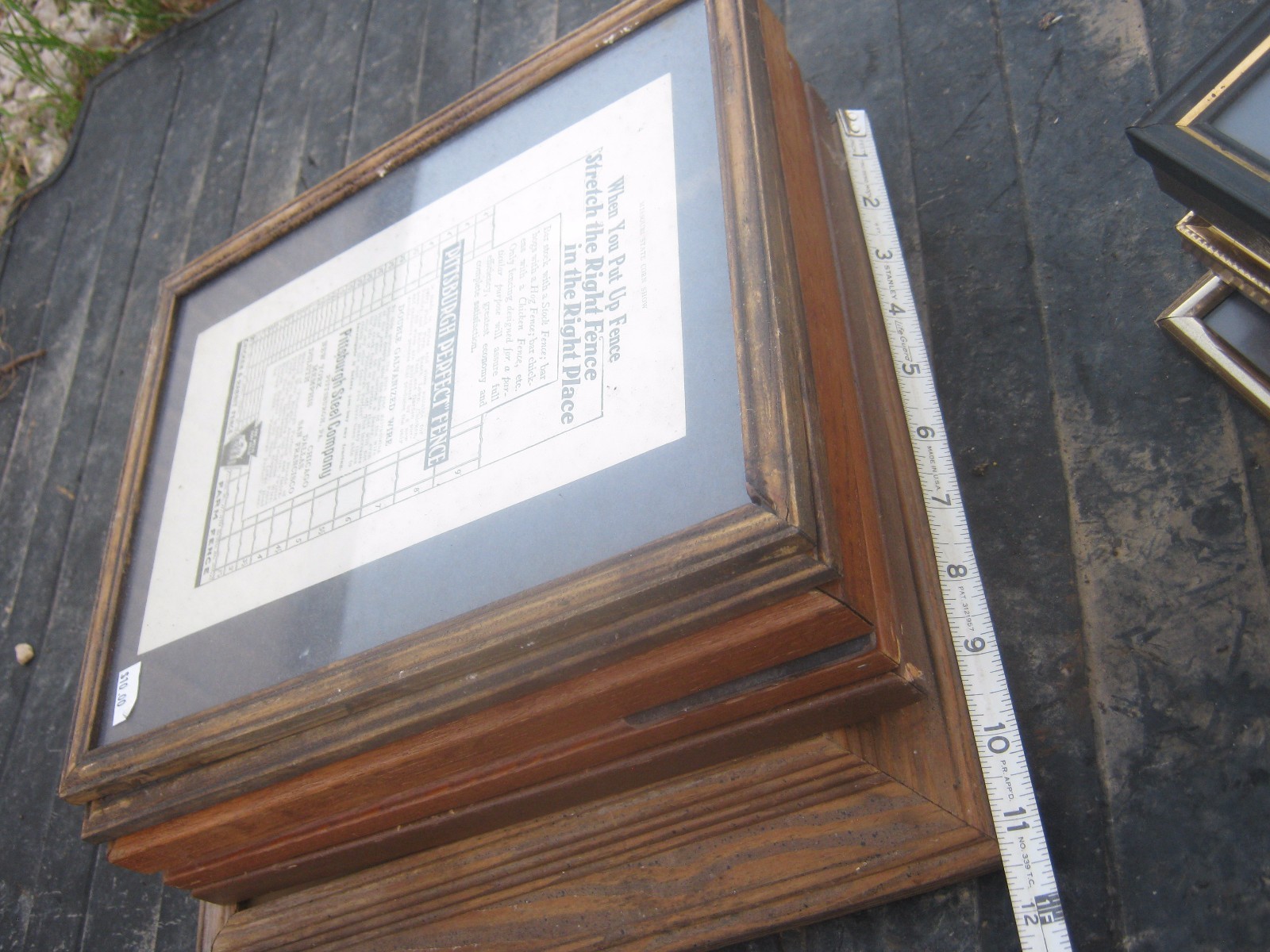 12 pcs VINTAGE Farm Clipping in a Glass Frames Good for decor