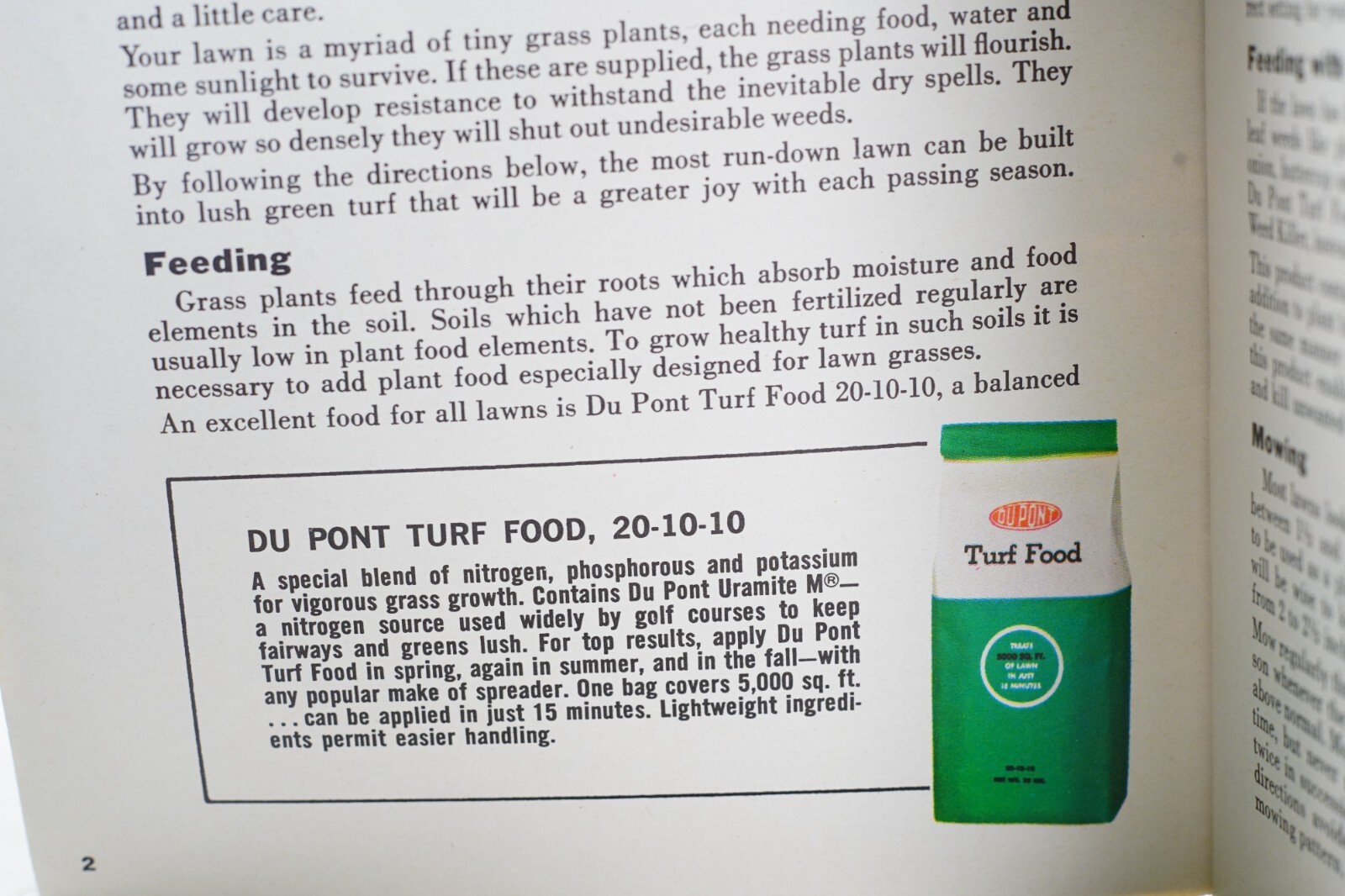 1963 Lawn and Garden Guide Dupont Vintage Agricultural Brochure