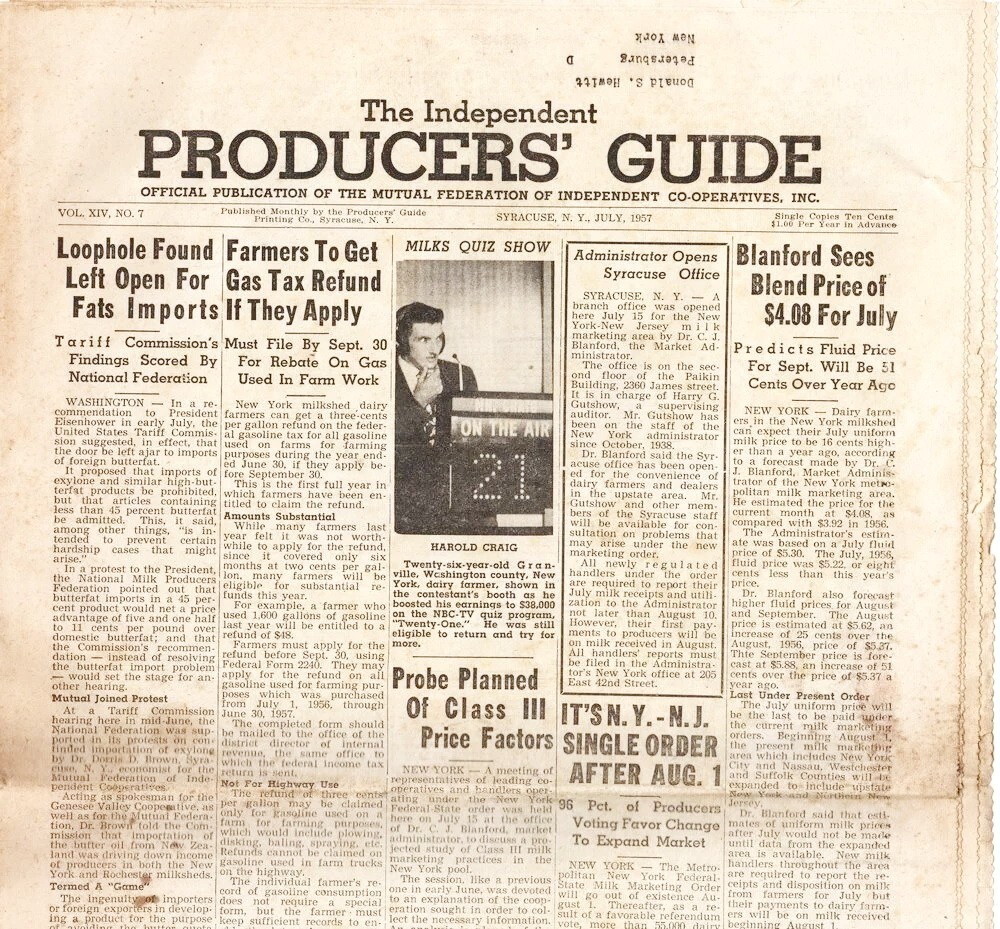 The Independent Producers&rsquo; Guide, July 1957 vintage agricultural newspaper