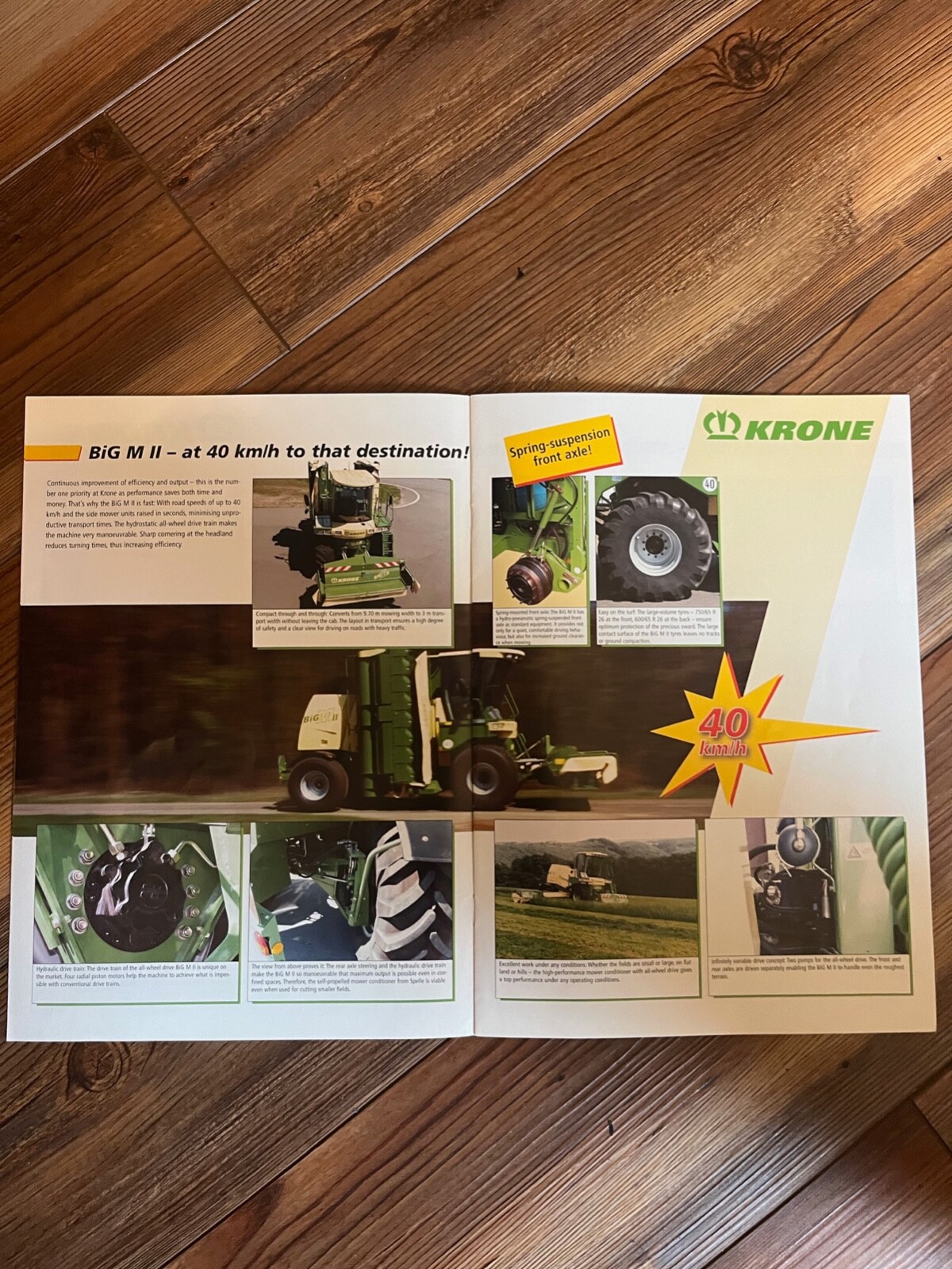 2005 Krone Big M II mower conditioner sales brochure
