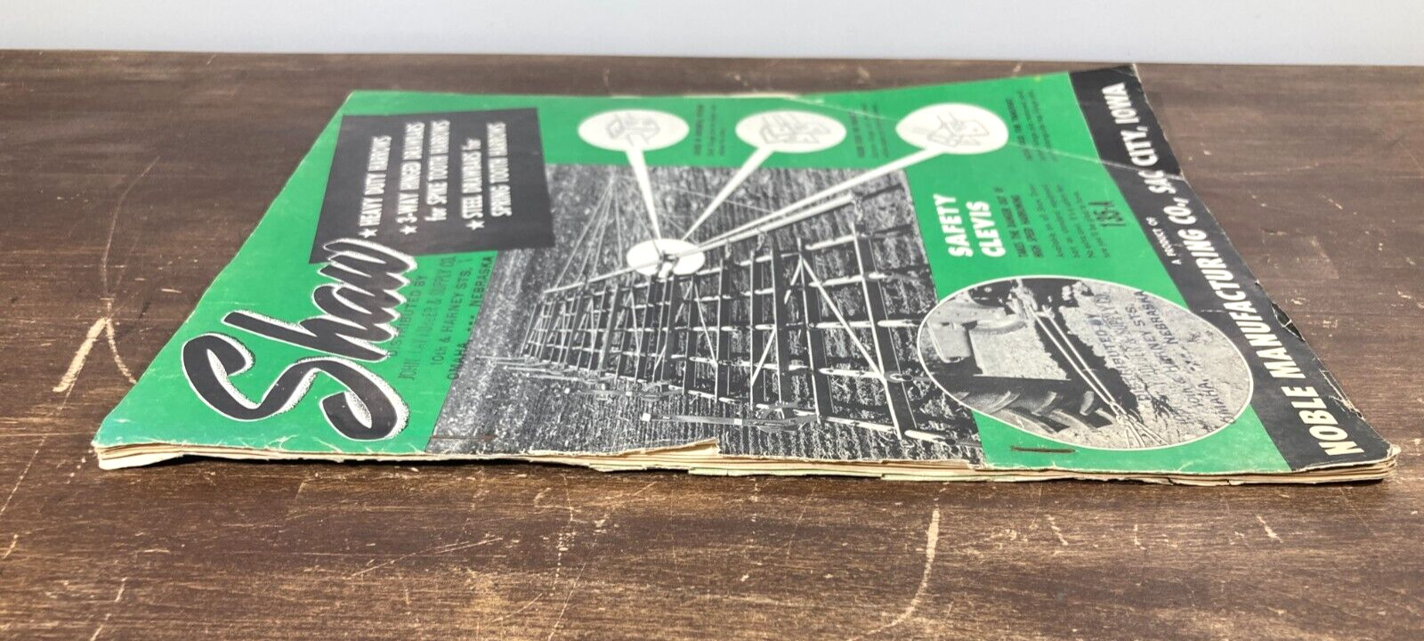 Noble Shaw Spike & Spring Tooth Harrows 1955 Dealer Catalog Sales Brochure Iowa