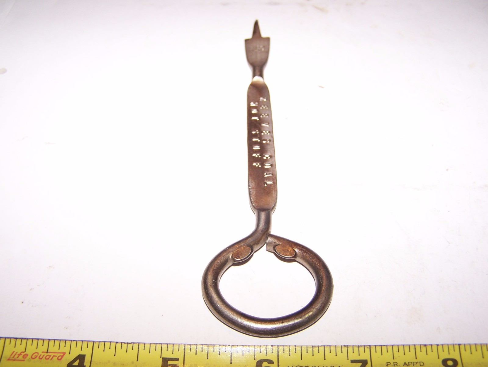 Old REEVES COAL Milk Bottle Opener Steam Tractor Hit Miss Gas Engine Oiler NICE!