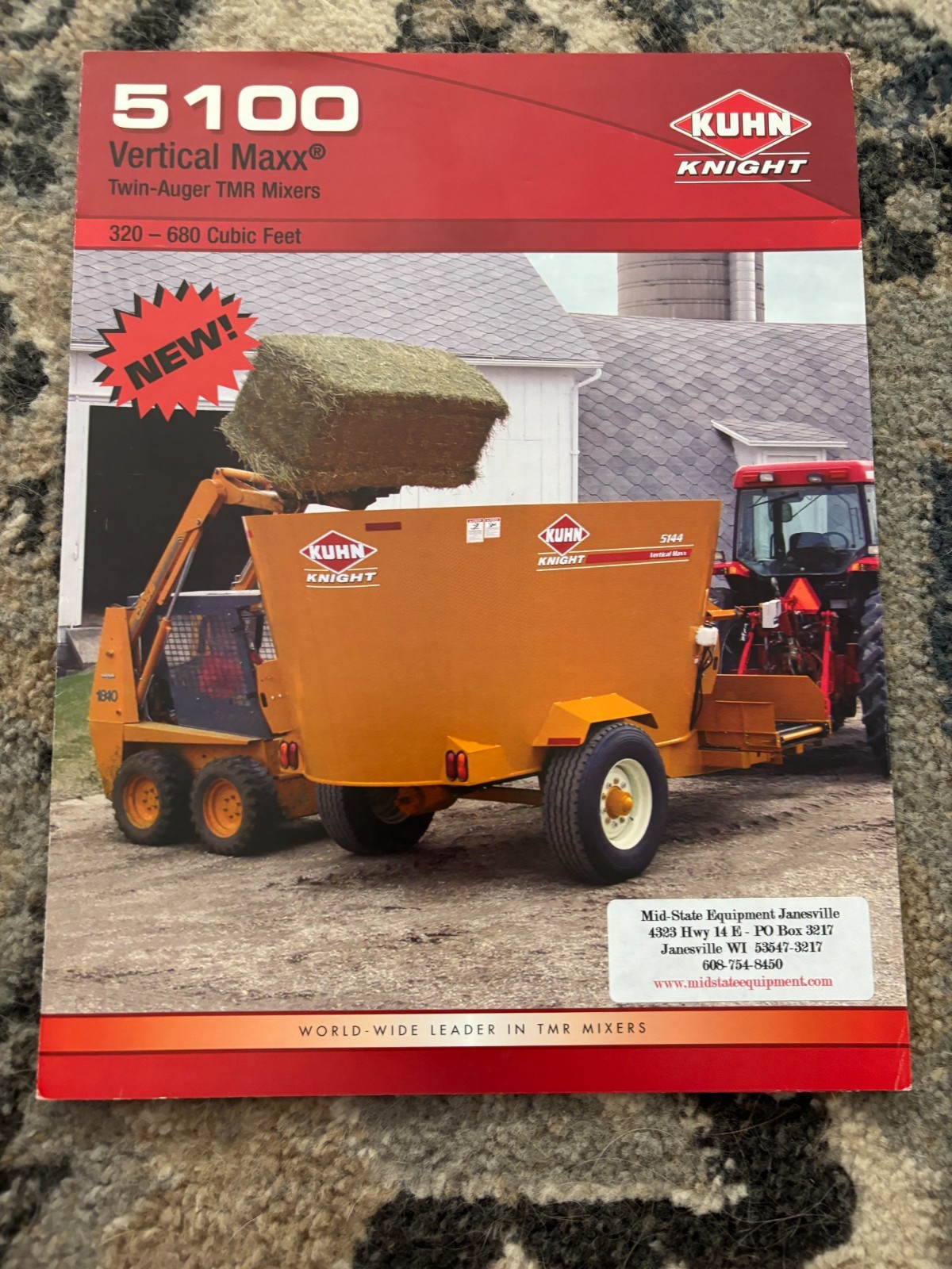 Kuhn Knight Model 5100 Vertical Maxx TMR Mixer Brochure FCCA25